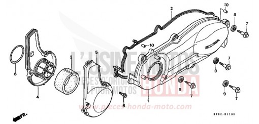 LEFT CRANKCASE COVER FES250W de 1998